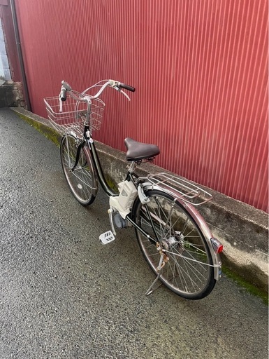 【京都発】京の楽チャリ　電動アシスト自転車　パナソニック　26インチ　オリーブカラー