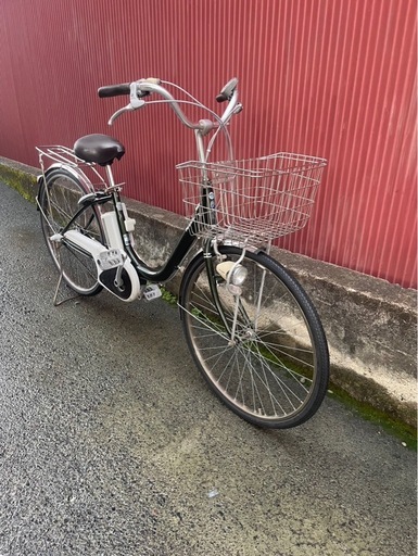 【京都発】京の楽チャリ　電動アシスト自転車　パナソニック　26インチ　オリーブカラー