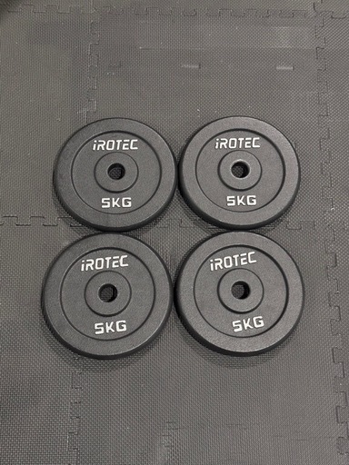 アイロテック IROTEC  アイアンプレート 5kg×4枚  穴径29mm ダンベル 