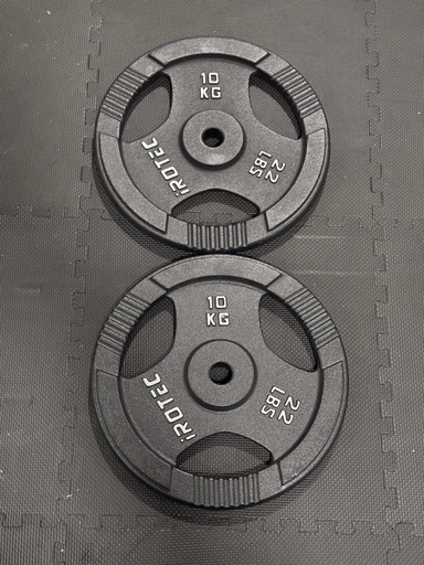 アイロテック IROTEC  アイアンプレート 10kg×2枚  穴径29mm ダンベル 