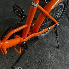 【折り畳み自転車・ギア無し】オレンジの画像