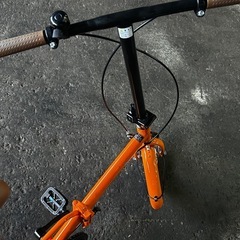 【折り畳み自転車・ギア無し】オレンジの画像