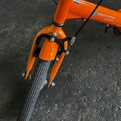 【折り畳み自転車・ギア無し】オレンジの画像
