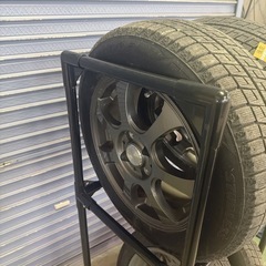 平日の日中引き取りのみ　ブリヂストン BLIZZAK REVO2 スタッドレス 4本 175/65R15 アルミ付きの画像