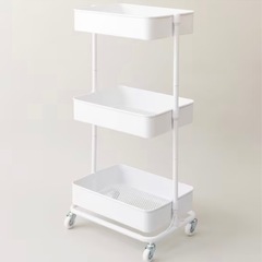 ニトリ キャスター付き3段ワゴンの画像