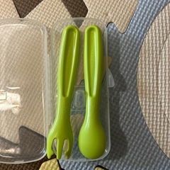 アンパンマン ベビー スプーン フォーク カバー付き セットの画像