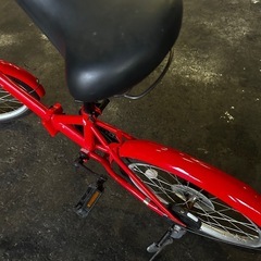 【折り畳み自転車・ギア無し】赤(レッド)の画像