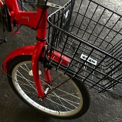 【折り畳み自転車・ギア無し】赤(レッド)の画像