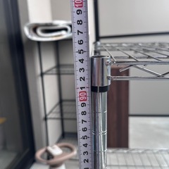 ステンレス製の3段ラックです。の画像