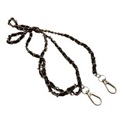 携帯 ネックストラップ ブラック ストラップ 3点setの画像