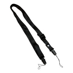 携帯 ネックストラップ ブラック ストラップ 3点setの画像