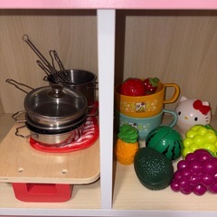 【おままごと】木製 ピンクキッチンの画像