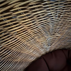 ラタンヨガチェアの画像