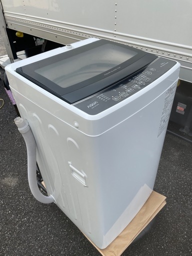 f●t■アクアAQUA・全自動電気洗濯機5kg【AQW-G5PJ】ステンレス槽・2024年製