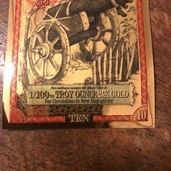 24k 紙幣 1/100th トロイオンスの画像