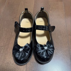 子供 靴  女児フォーマル 　19cm 黒の画像
