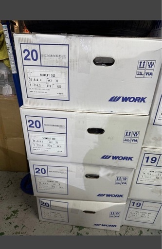 新品　20インチ 5H114.3 8J+47 ４本　グリミットシルバー SG2
