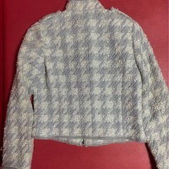 美品★ツィードラメジャケットの画像