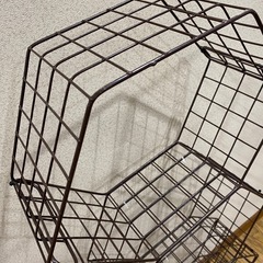 自作ワイヤネット棚の画像