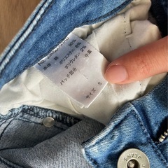 JEANASIS スソクラッシュデニムスキニーの画像