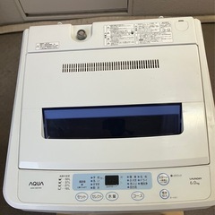 アクア　全自動洗濯機　AQW-S601  6.0kgの画像