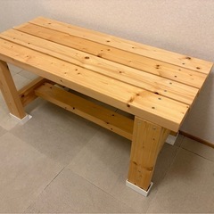 2×4 　ハンドメイド　ベンチの画像