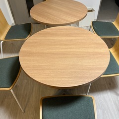 OKAMURAのテーブルと椅子。事務所で使っていた物なので美品です。テーブルや椅子の個数相談OKです。の画像