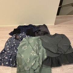 110 長袖トレーナー　ロンＴ　パジャマ　ワンピースの画像