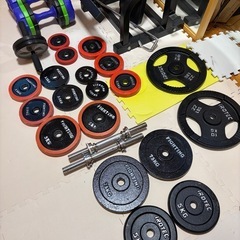 トレーニングセット　ダンベル　バーベルベンチの画像