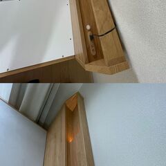 【美品】ニトリ クイーンサイズベッドフレーム（コンセント・照明・収納付）の画像