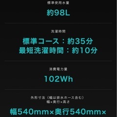 ハイセンス 洗濯機    2021年製の画像