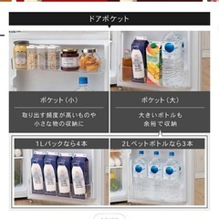 【アイリスオーヤマ 冷蔵庫 87L】使用1年／保証書あり◎の画像