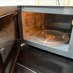 【アイリスオーヤマ 電子レンジ 17L ブラック】使用1年／保証書あり◎の画像