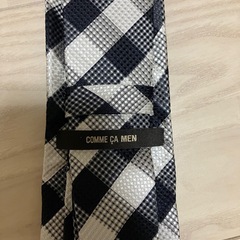 コムサメン　チェックネクタイの画像