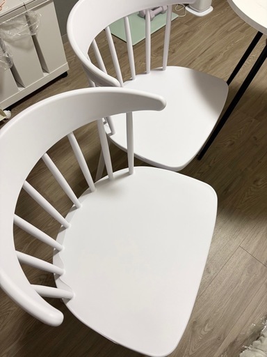 ダイニングチェア Probasto ウィンザーチェア PP（強化ポリプロピレン） おしゃれ 北欧家具 椅子 いす リビングチェア ホワイト【2脚セット】