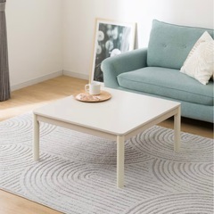 【4/1引き取り優先】ニトリこたつ/こたつ布団/ホットカーペット付きの画像