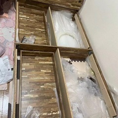 収納付きセミダブルベッド＆マットレスの画像