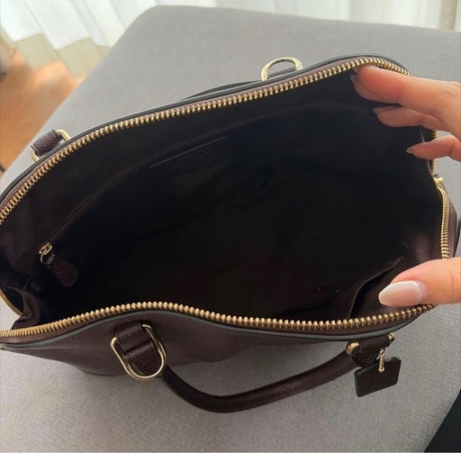 COACH ダークブラウン ハンドバッグ