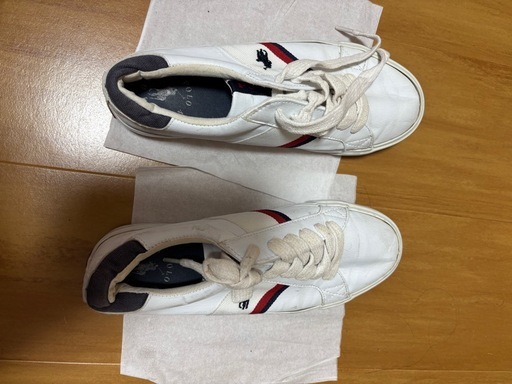 POLO RALPH LAUREの白スニーカー