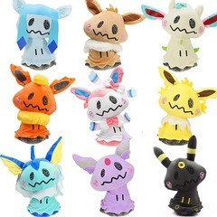 ブイズミミッキュ２個セットでお得！ニンフィア&ブラッキーのぬいぐるみの画像