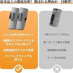 ふくらはぎケア 空気圧＋温熱機能搭載 3モード 男女兼用 立ち仕事・デスクワークの画像