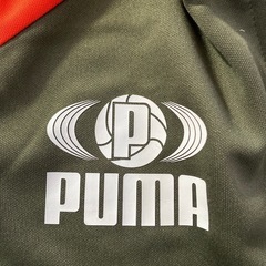 5720円→1500円　キッズ　PUMA プーマ ジャージジャケット オレンジ カーキ DRYCELL 130センチの画像