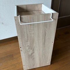 【800円】木製サイドワゴン 収納カート 3段（キッチンやデスク横に）の画像