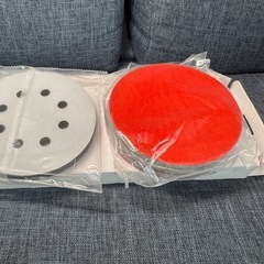 【新品】フェルトバフ ポリッシャー バフ 125mm 4個セット マジックペーパー式の画像