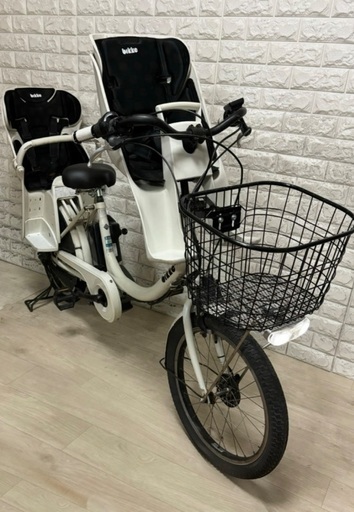 美品?室内保管?ブリヂストン ビッケ2 電動自転車 大容量8.7Ah 子供乗せ  ?新基準?j13