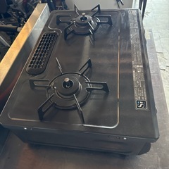 リンナイ  LPガス用 ガステーブル 魚焼ほぼ未使用 右強火 KSR561DGR ホース付 清掃済 すぐ使えます！の画像