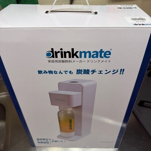 新品未開封★家庭用炭酸飲料メーカー ドリンクメイト601 ホワイトDRM1013