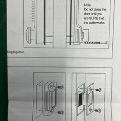 ※2台限定　暗証番号式 ドアロック 鍵不要 プッシュボタン式 DIY 倉庫 事務所 民泊の画像