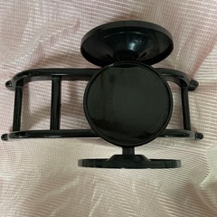 御所車 花台 花器台 黒塗り 和風 インテリア 飾り台 置物 レトロ 和雑貨の画像