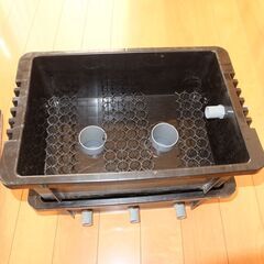 自作品 ろ過装置 NVボックス22 塩ビ管 メダカ めだか 金魚 鯉 池 ビオトープ 濾過の画像